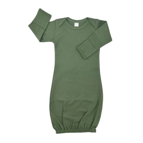 MONAG Infant Organic Cotton Baby Gown Cactus Green Newborn