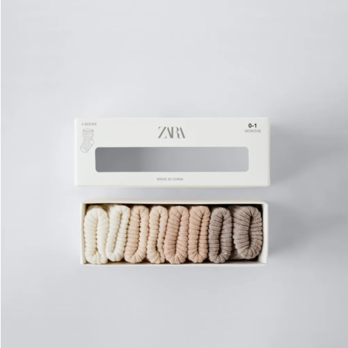 FOUR-PACK OF COLORFUL SOCKS - Light beige | ZARA United States