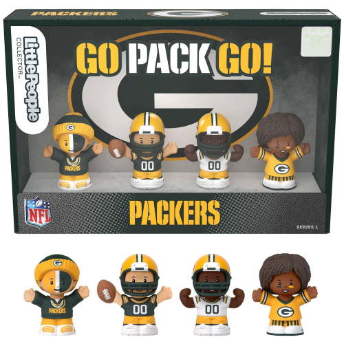 Fisher-Price Little People Green Bay Packers Four-Piece NFL Collector Set