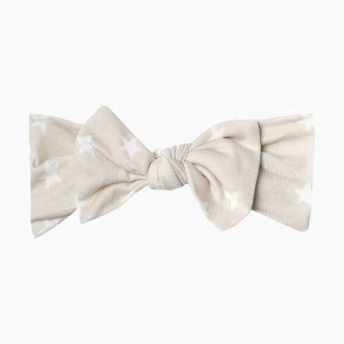 Copper Pearl Knit Headband Bow - Twinkle