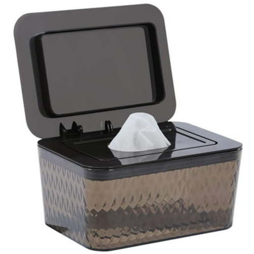 Ozzptuu Wipes Dispenser, Baby Wipes Container, Dustproof Large Capacity Wipes Case with Lid(Brown)