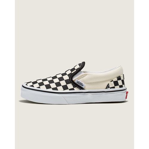 Little Kids Classic Checkerboard Slip-On Black/White Shoes size 11.5