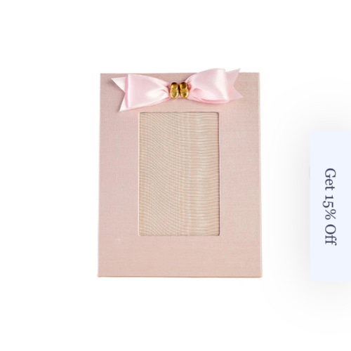 Linen Baby Bootie Frame in Blush | Caitlin Wilson