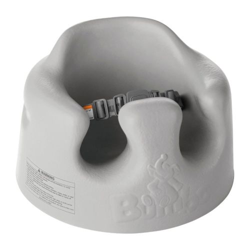 Bumbo Baby Infant Soft Foam Comfortable Floor Booster Seat Supportive Chair With 3 Point Adjustable Safety Buckle Strap Harness - Taupe