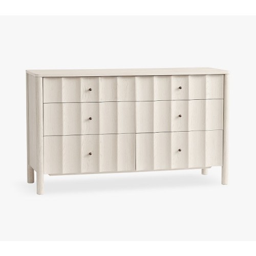 Scalloped 6-Drawer Dresser ( 56w x 19d")