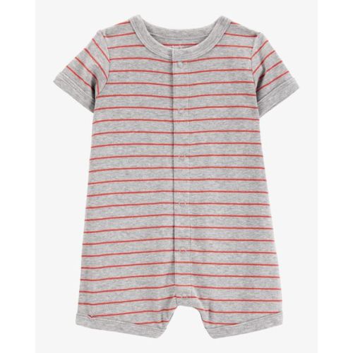 Baby Crab Striped Cotton Blend Short-Sleeve Romper - Carter's | Carter's