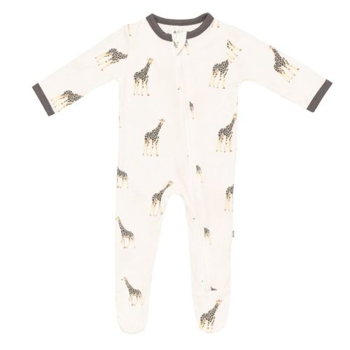 Kyte Baby Zippered Footie in Giraffe (0-3M)
