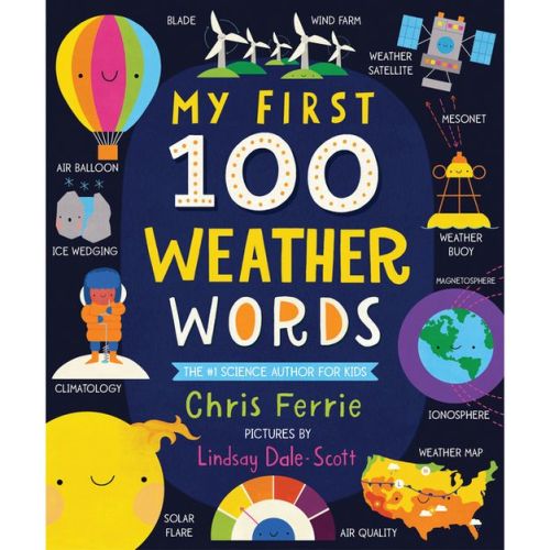 My First 100 Weather Words - (My First Steam Words) by Chris Ferrie (Board Book)