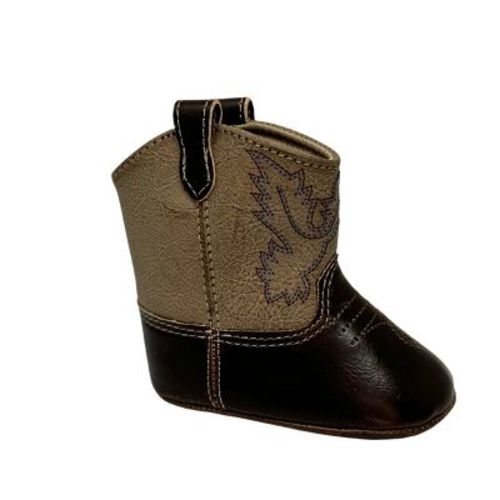 Baby Deer MILLER Infant White Soft Sole Cowboy Boots - 1