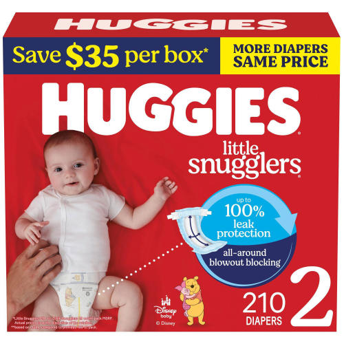 Huggies Little Snugglers Baby Diapers, Sizes Newborn-2 - Sam's Club