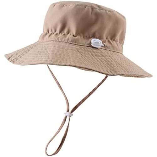 Peecabe Summer Baby Sun Hat for Boys Girls UPF 50+ Wide Brim Toddle Bucket Hat Adjustable Baby Beach Cap 0-8 Years
