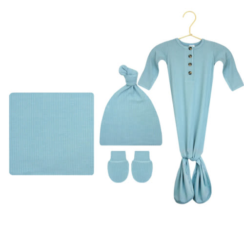 Beckham Ribbed Newborn Hat Bundle (Gown) – Lou Lou & Company