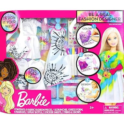 Tara Toys Barbie Tie-Dye Be A Real Fashion Designer