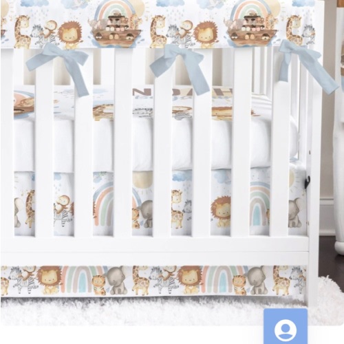 Organic Cotton Baby Quilt | Noah's Ark