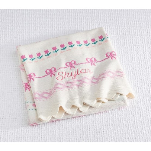 LoveShackFancy Fair Isle Baby Blanket | Pottery Barn Kids
