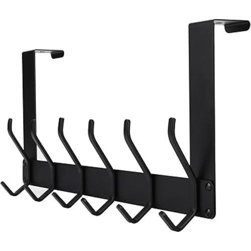 Over The Door Hook, Heavy Duty Over Door Hanger Holder for Coat Robe Hat Clothe Towels Hanging, Bathroom Organizer Towel Rack