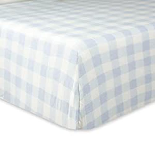 Amazon.com : HonestBaby Boys Organic Cotton Fitted Crib Sheet, Blue Painted Buffalo Check, One Size : Baby
