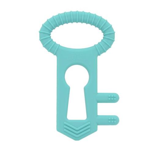 The Teething Key - Teething Toy made in the USA - 100% Silicone Teether - Perfect for Molars and Back Teeth