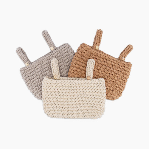 Crane Baby Hanging Nursery Storage Bin Trio