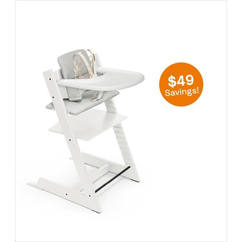 Stokke Tripp Trapp Wood High Chair with Tray: Classic Scandinavian Design