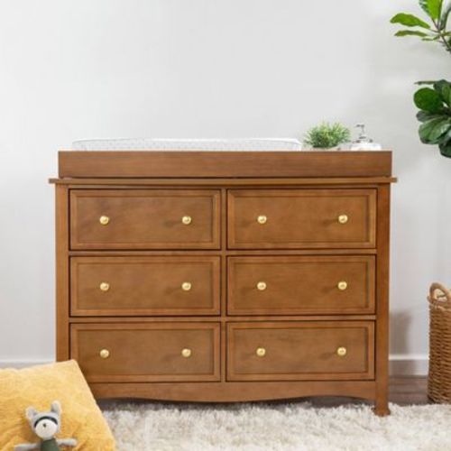 DaVinci Kalani 6 Drawer Double Wide Dresser - Chestnut