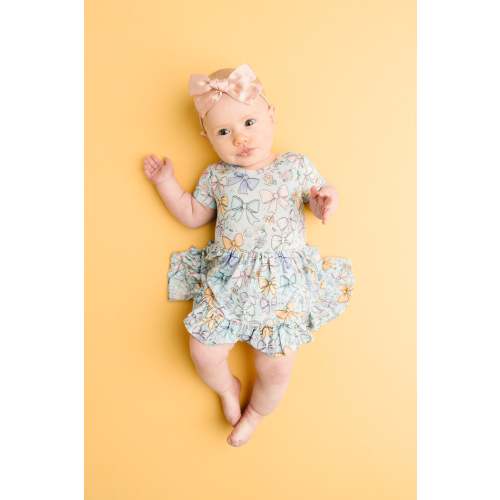 Spring Bows Bodysuit Dress