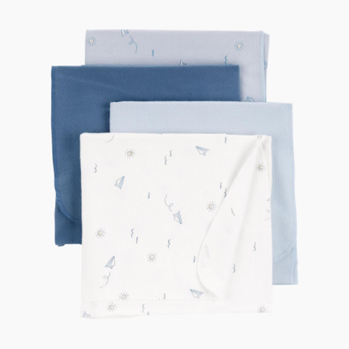 Carter's 4-Pack Receiving Blankets - Blue, Osz