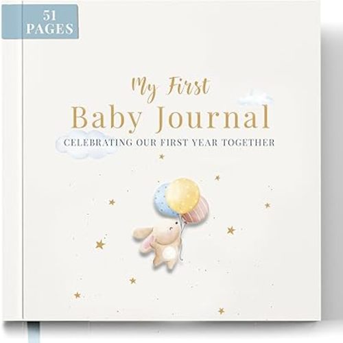 Tiny Trees® Baby Memory Book - My First Year Baby Diary I 51 Pages - Gift for Baby Showers - Parent's Diary for Expectant Mothers, Fathers, and Families | Milestones & Monthly Celebrations