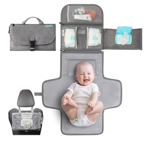 Kopi Baby Portable Diaper Changing Pad - Baby Changing Pad & Diaper Changer Travel Bag, Smart Design Baby Changing Mat, Portable Changing Pad for Baby - Baby Changing Station, Infant Gift - Grey : Amazon.com.au: Baby