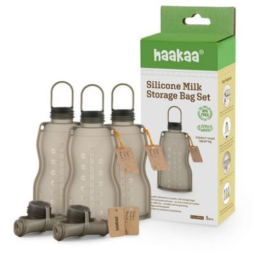 Haakaa Silicone Milk Storage Bag (9oz/260ml) 5 Pk
