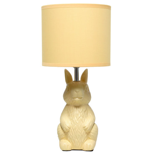 August Grove® Simple Designs 16.33" Danaria Whimsical Perched Bunny Rabbit Table Lamp For Home Décor, Kids Room, | Wayfair