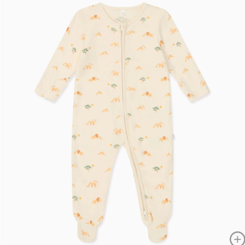 Lion Clever Zip Baby Pajamas | Baby Sleepwear | MORI US