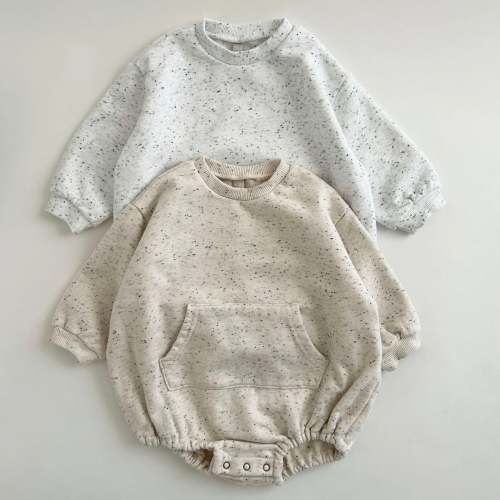 Baby Kangaroo Pocket Confetti Bubble Romper (6-24m) -2 Colors | AT NOON STORE