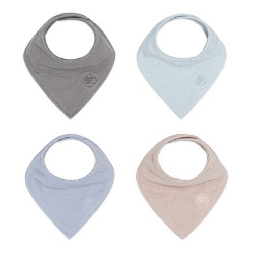 Parker Baby Co. Stormy Muslin Bandana Drool Bibs 4 Pack