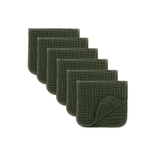 Muslin Burp Cloths - Pack of 6