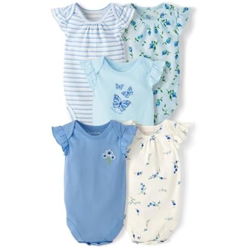 5 Short Sleeve Bodysuits