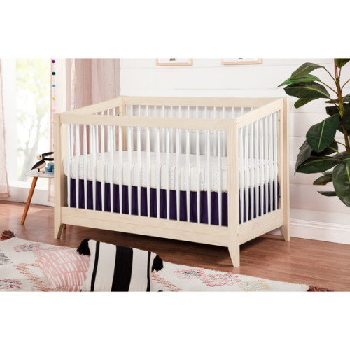 Sprout 4-in-1 Convertible Crib with Toddler Bed Conversion Kit, Natural/White - Babyletto | Maisonette