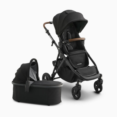 Single-to-Double Stroller 3.0 and Bassinet Bundle - Black With Penny Leather