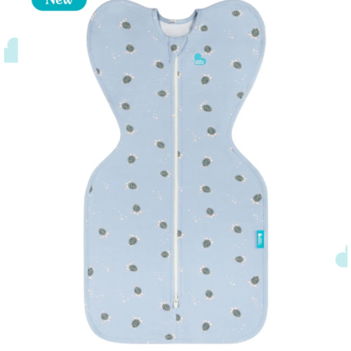 Swaddle Up™ 1.0 TOG Cotton Mist Blue Turtally