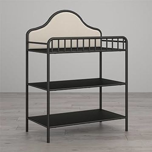 Little Seeds Piper Metal Changing Table, Black