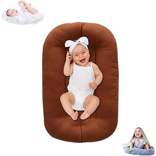 Baby Lounger for Infants Babies 0-12 Months, Bionic Organic Lounger, Soft Cotton Breathable Infant Floor Seats & Loungers for Newborn Baby Shower Gifts