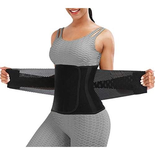 Waist Trainer Belt for Women Man - Waist Trimmer Ab Belt - Tummy Control Body Shaper