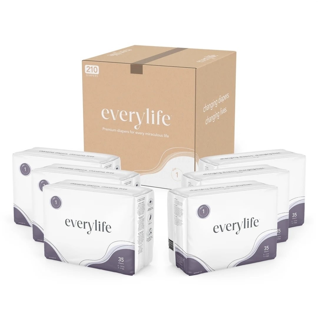 Every Life Diapers, Size 1