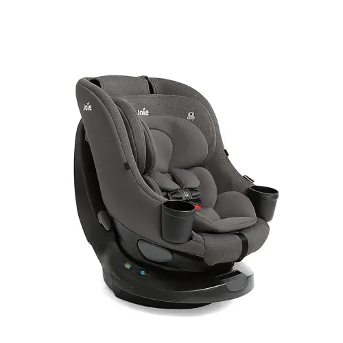 Chili Spin 360 2-in-1 Rotating Convertible Car Seat with a 360 Spin and Easy Installation - Lower Anchor Attachment or Vehicle Belt Installation (Thunder)