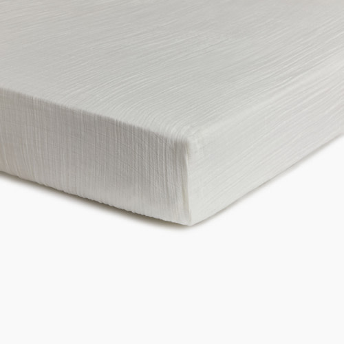 Soundly Organic Cotton Muslin Crib Sheet (2 Pack) - Snow White