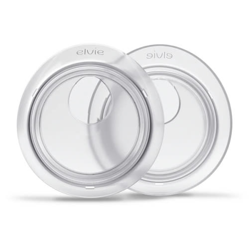 Elvie Catch Milk Collection Shells | Set of Two Discreet Leak-Protection Silicone Cups, Reuse Your Milk| Reusable Breast Shells Collect Up to 1oz | No More Wasted Milk or wasteful Breast Pads