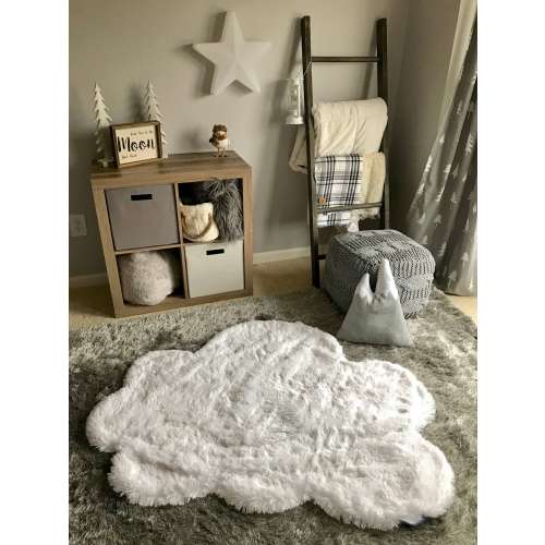 Cloud Rug Nursery Ivory | Decorative Floor Mat