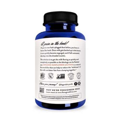 Legendairy Milk Organic Sunflower Lecithin Lactation Supplement - 200 Softgels