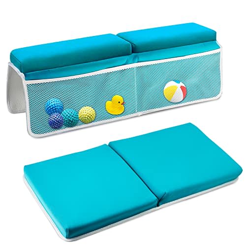 JOY ANAN Baby Bath Kneeler and Elbow Rest Pad Set, Bathtub Kneeling Pad, Baby Accessories for Bath, Relieve Your Knees and Elbows