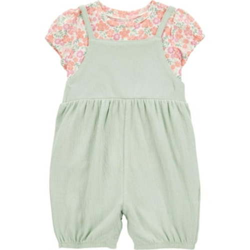 Carter's Child of Mine Baby Girl Romper, 2-Piece, Sizes 0/3-24 Months